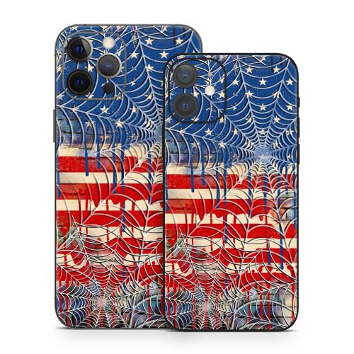 Cobweb Flag iPhone 12 Series Skin