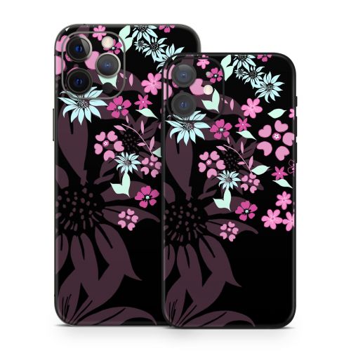 Dark Flowers iPhone 12 Series Skin