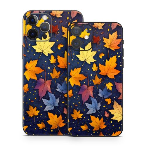 Falling Leaves iPhone 12 Series Skin