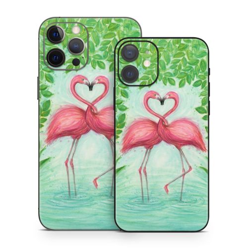 Flamingo Love iPhone 12 Series Skin