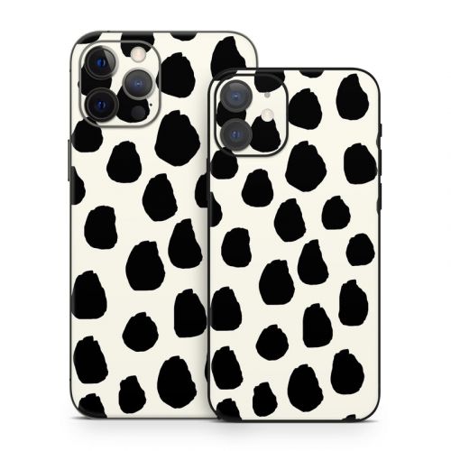 Inky Spots Cream iPhone 12 Series Skin