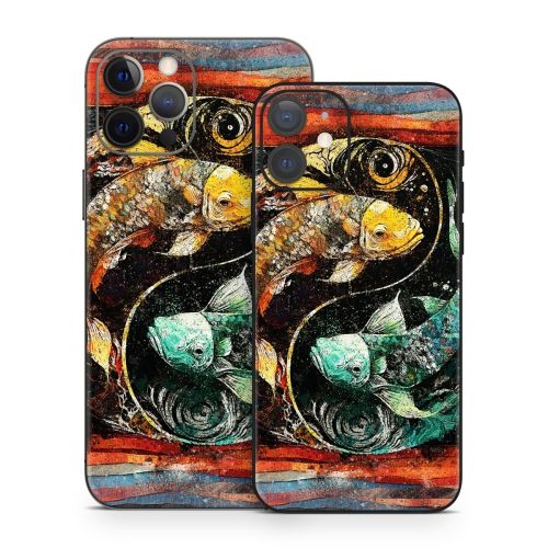 Koi Fish Yin Yang iPhone 12 Series Skin