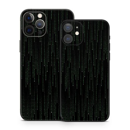 Matrix Style Code iPhone 12 Skin