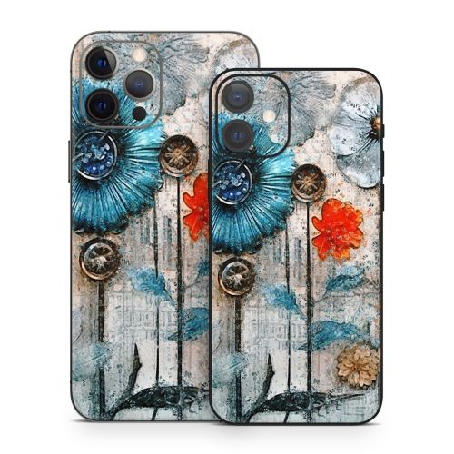 Steampunk Flowers iPhone 12 Series Skin