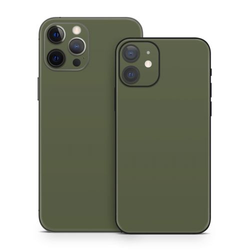 Solid State Olive Drab iPhone 12 Skin
