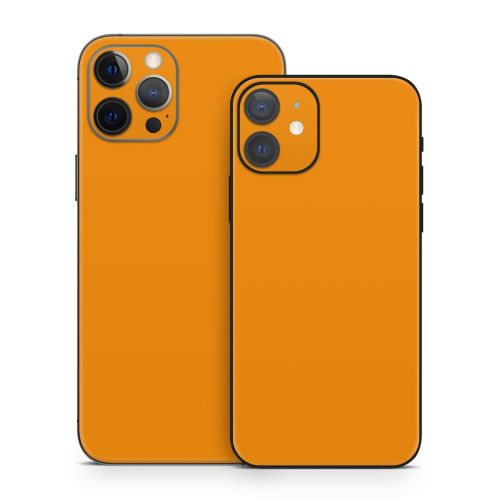 Solid State Orange iPhone 12 Skin