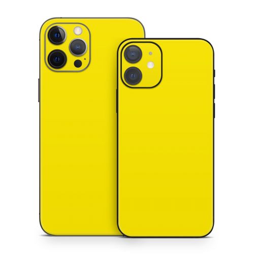Solid State Yellow iPhone 12 Skin