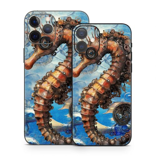Steampunk Seahorse iPhone 12 Series Skin