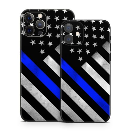 Thin Blue Line Hero iPhone 12 Series Skin