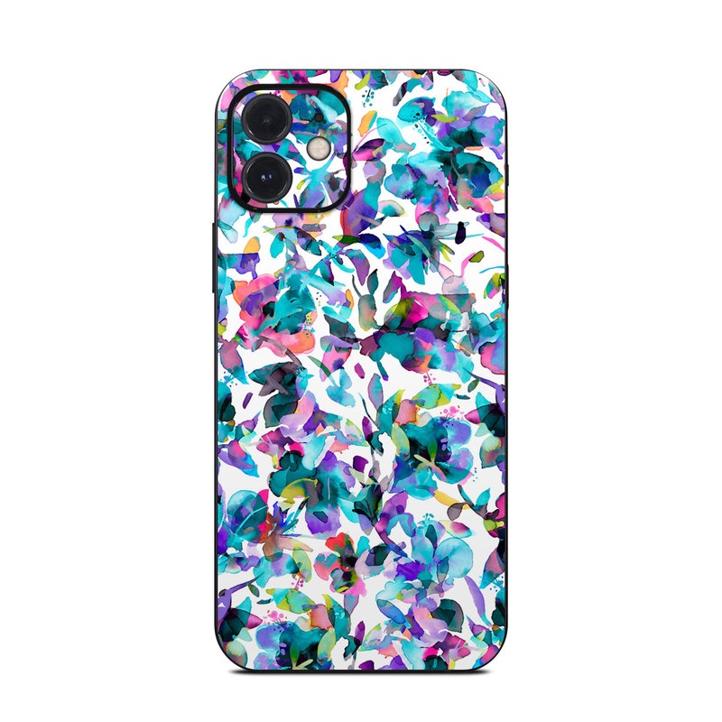 iPhone 12 Series Skin design of Pattern, Design, Textile, with white, blue, red, purple, pink, orange, yellow colors