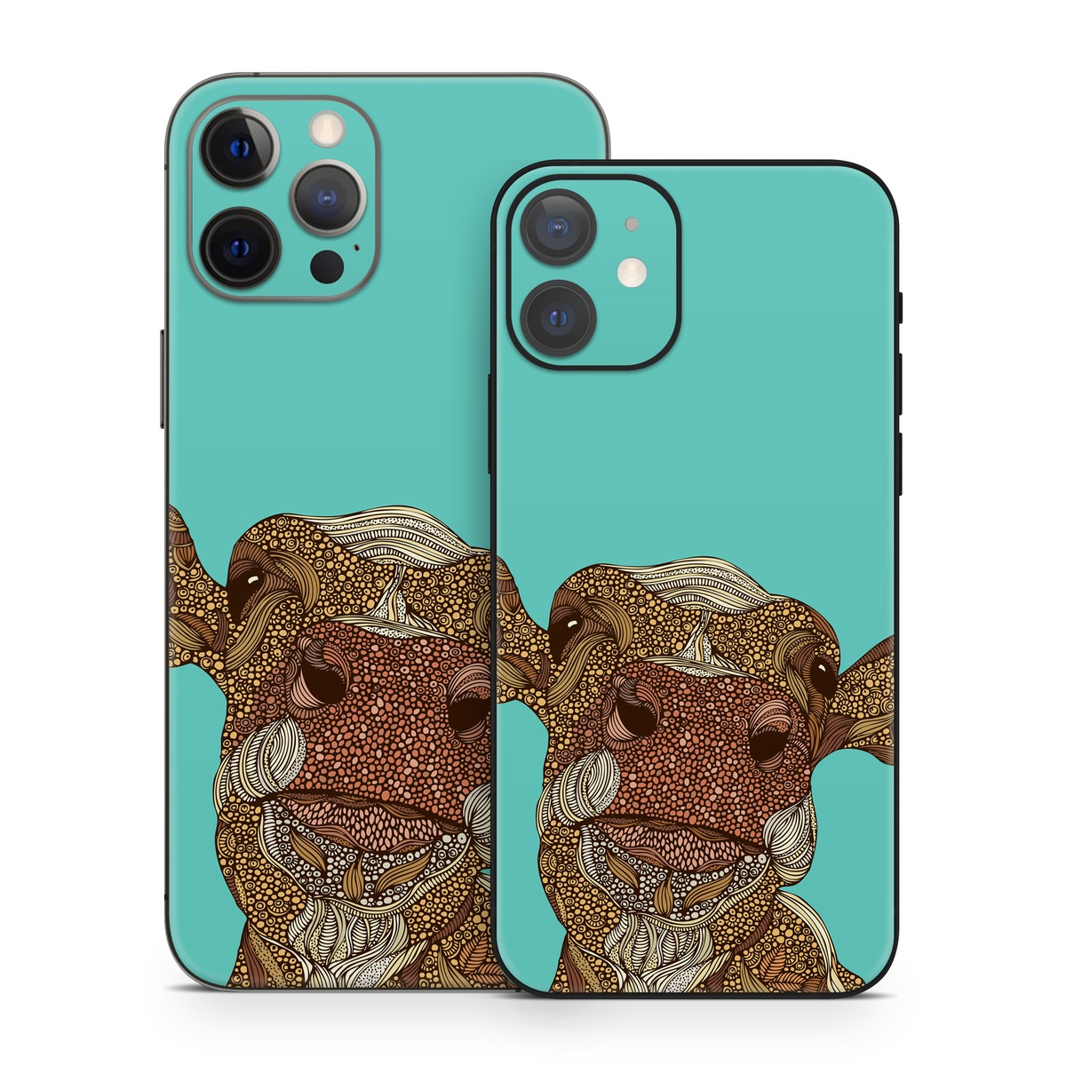 iPhone 12 Series Skin design of Head, Illustration, Art, Fictional character, with brown, green colors