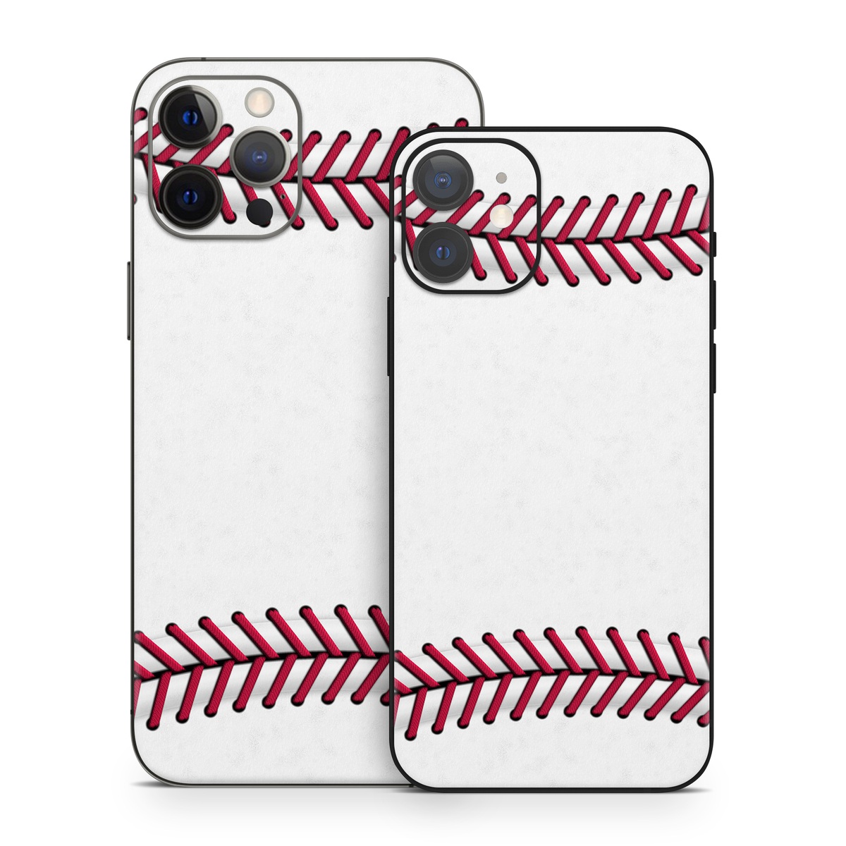 iPhone 12 Series Skin design of Red, Line, Pink, Parallel, Paper, with white, red colors