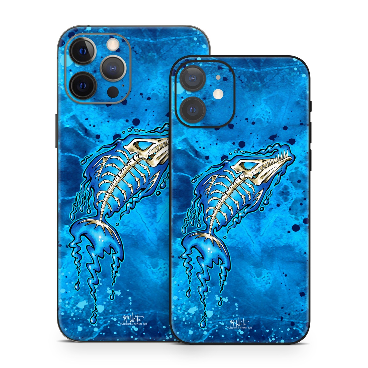 iPhone 12 Series Skin design of Blue, Water, Aqua, Electric blue, Illustration, Graphic design, Liquid, Graphics, Marine biology, Art, with blue, white colors