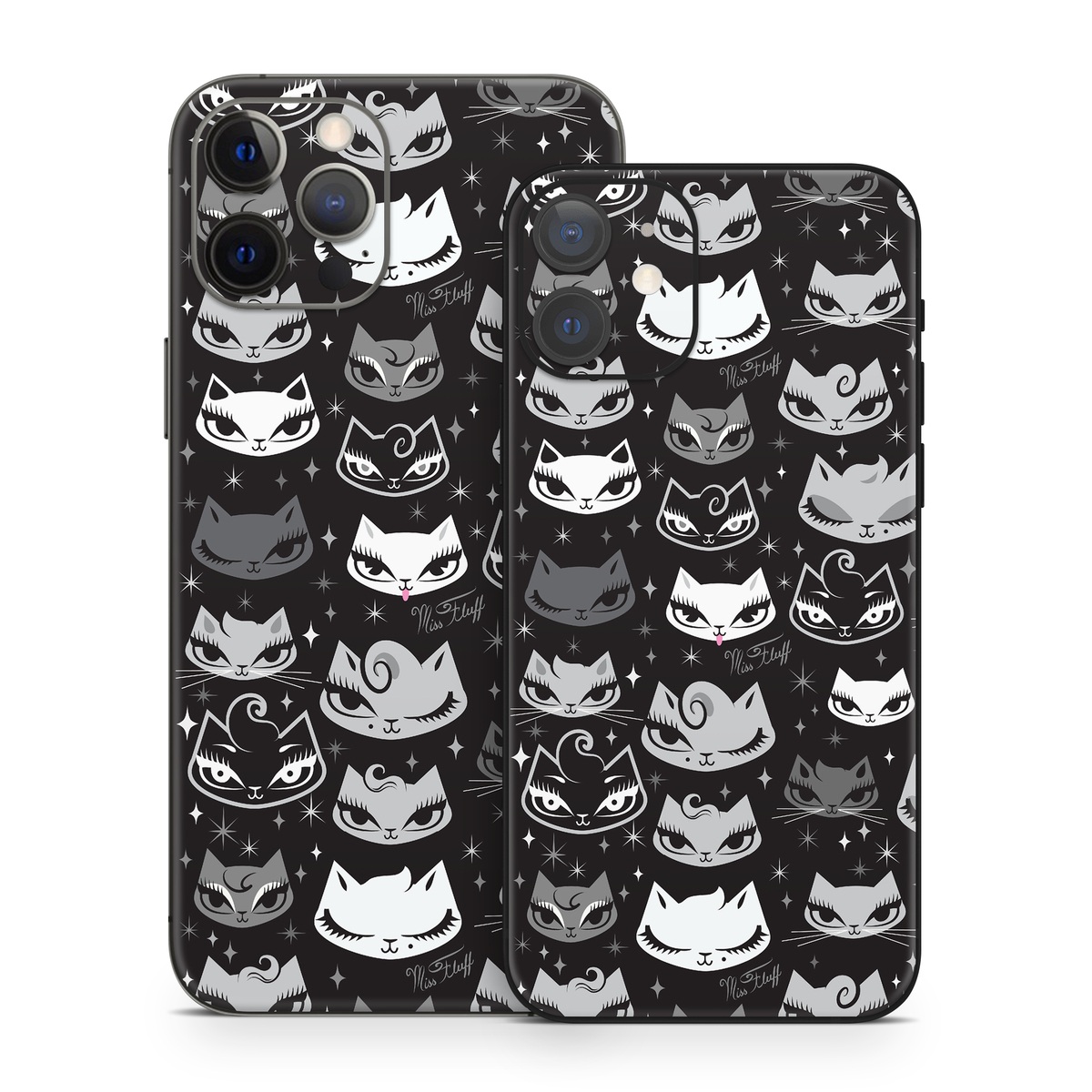 iPhone 12 Series Skin design of Pattern, Design, Headgear, Hat, Smile, Team, Crowd, with black, white, gray colors