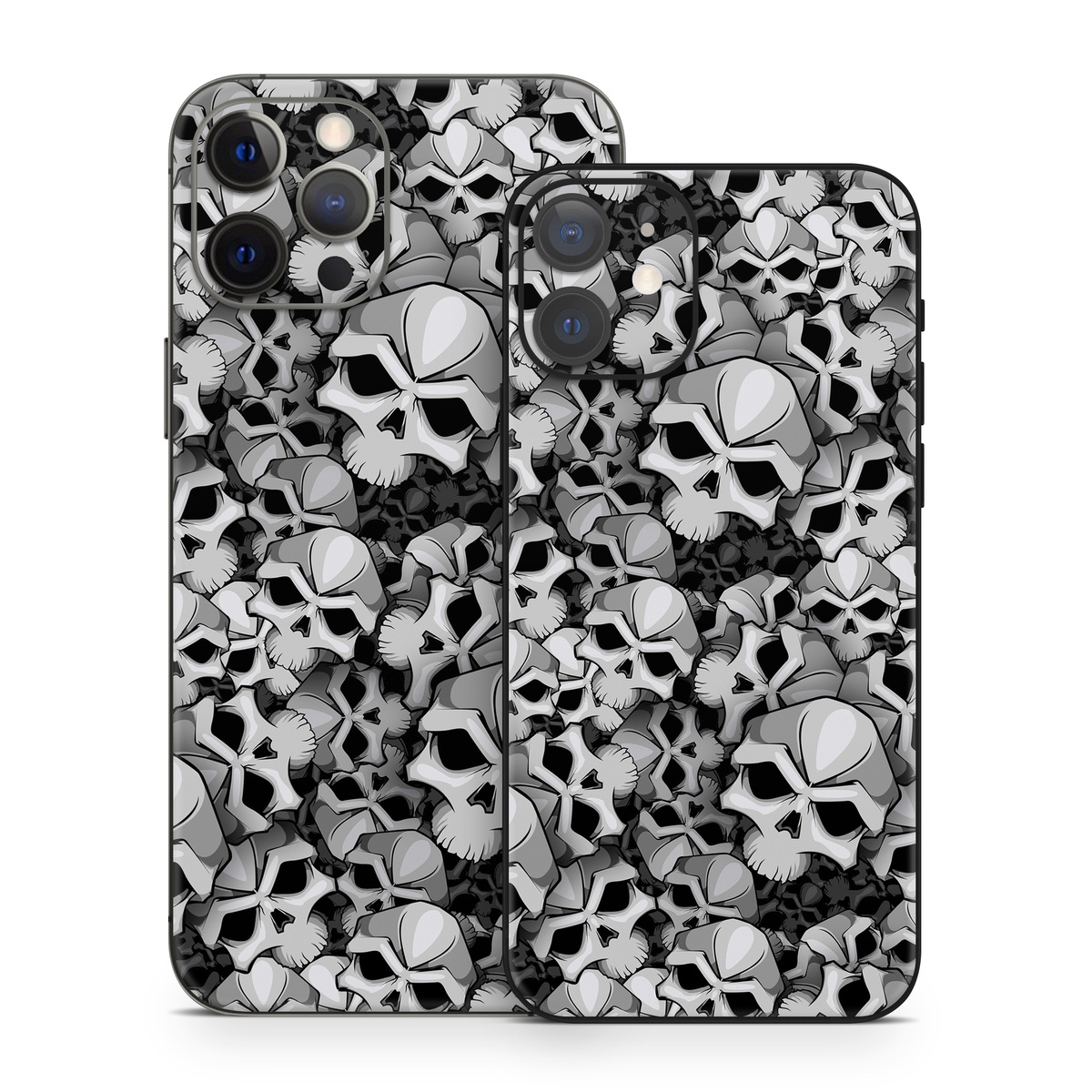 iPhone 12 Series Skin design of Pattern, Black-and-white, Monochrome, Ball, Football, Monochrome photography, Design, Font, Stock photography, Photography, with gray, black colors