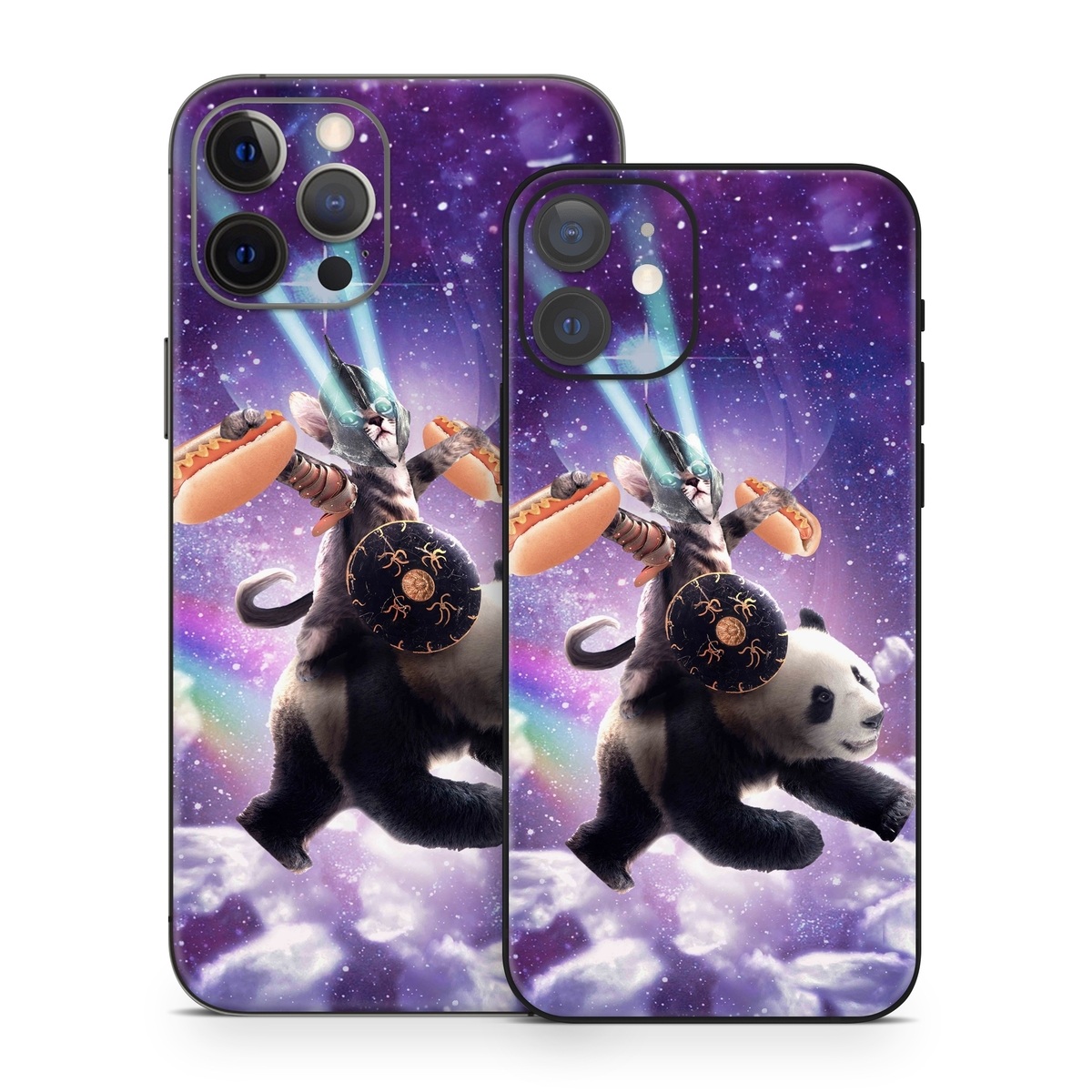 iPhone 12 Series Skin design of Bear, Illustration, Outer space, Animated cartoon, Graphic design, Teddy bear, Space, Sky, Graphics, Fictional character, with black, white, blue, brown, gray, red, yellow, green, pink colors