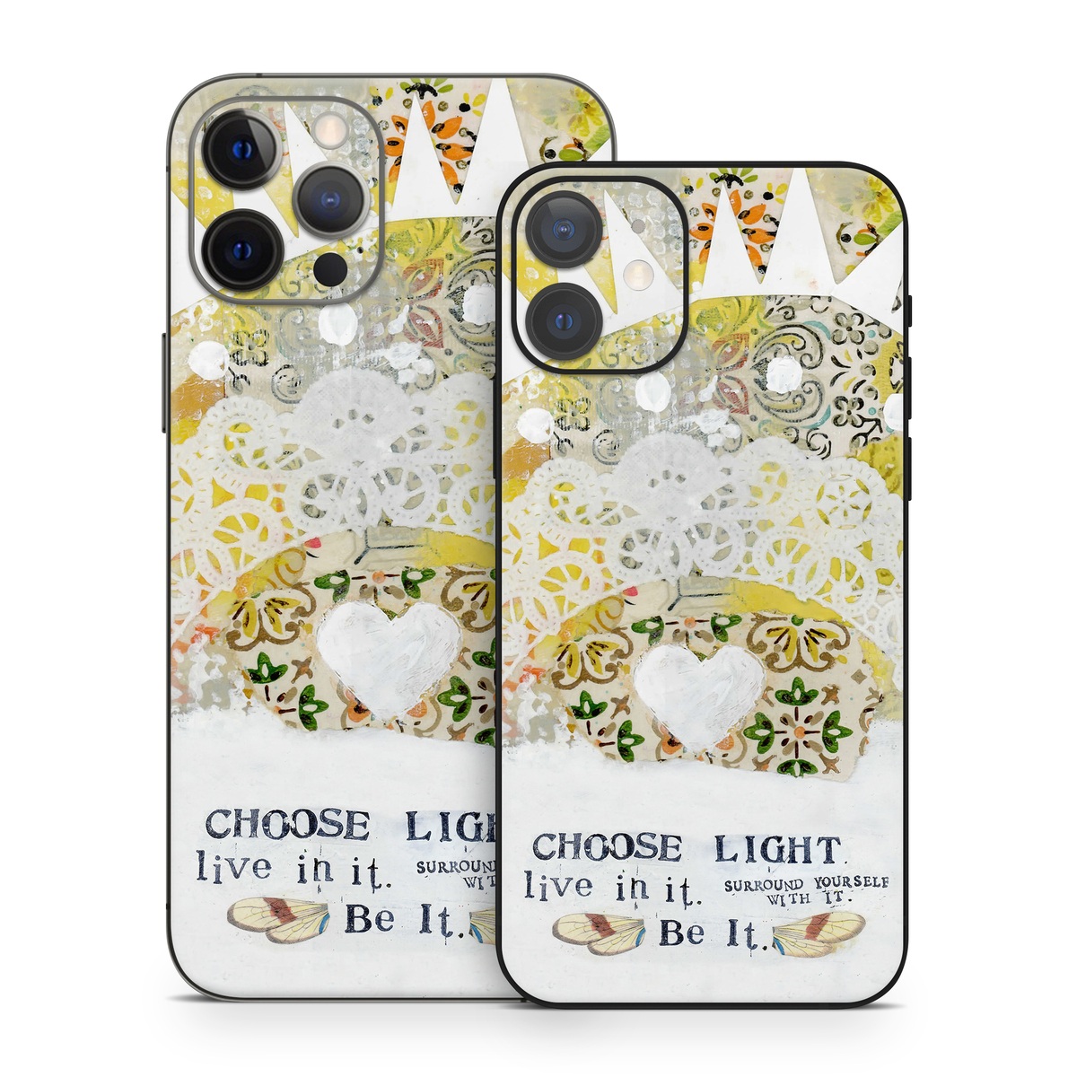 iPhone 12 Series Skin design of Font, Greeting card, with yellow, white, green, orange, red, black colors