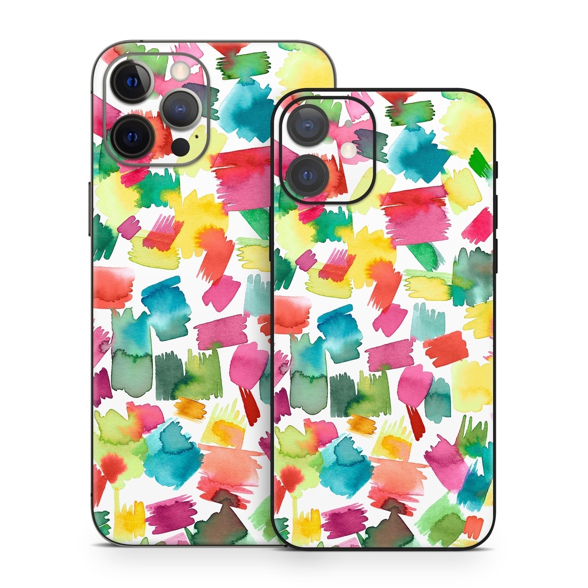 iPhone 12 Series Skin design of Colorfulness, Rectangle, Pattern, Art, Creative arts, Font, Circle, Tints and shades, Symmetry, Magenta, with white, red, pink, yellow, orange, green, blue colors