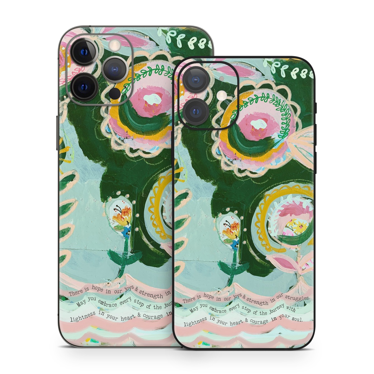iPhone 12 Series Skin design of Textile, Art, Font, Creative arts, Pattern, Painting, Circle, Illustration, Motif, Drawing, with blue, green, pink, yellow, orange, black colors