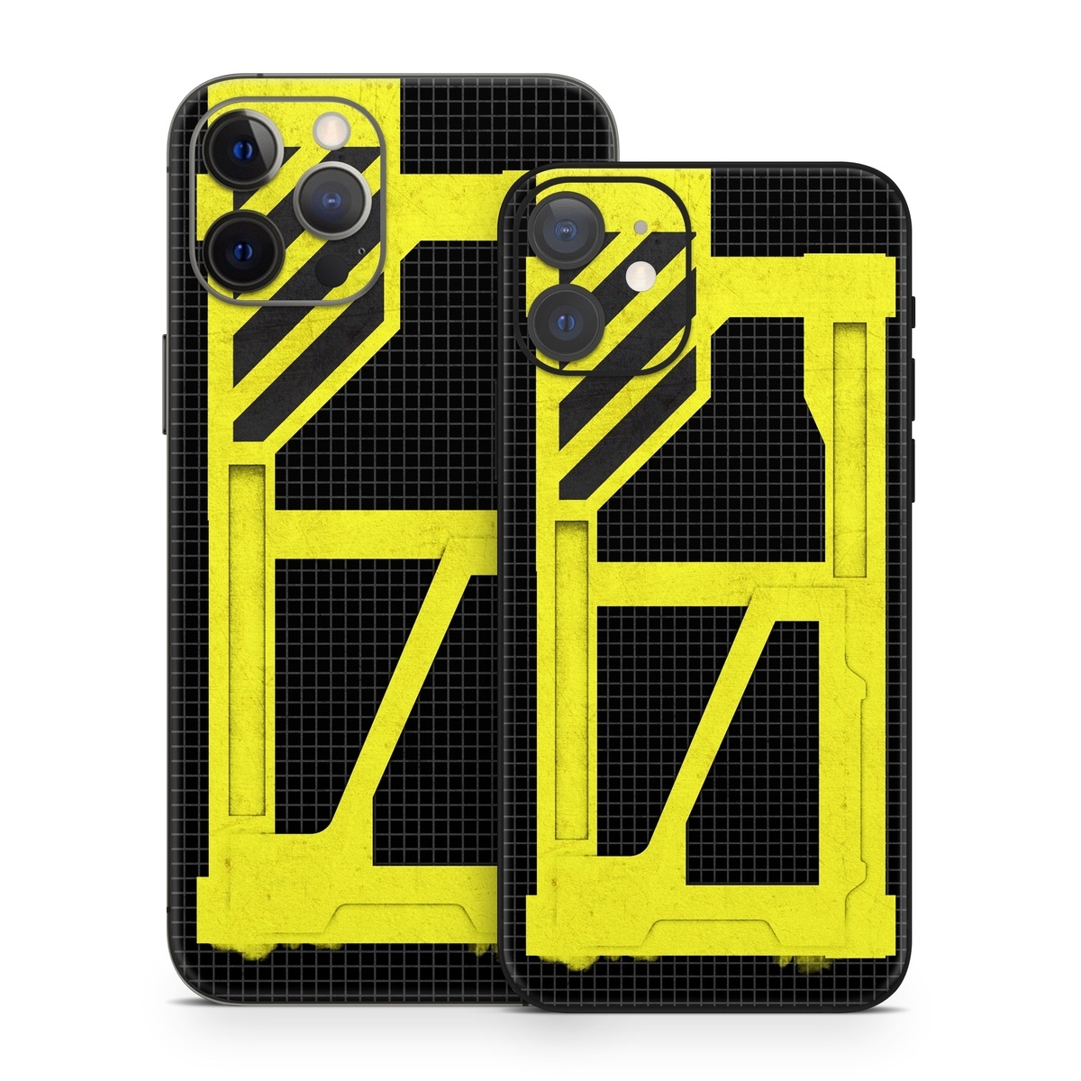 iPhone 12 Series Skin design of Yellow, Green, Font, Pattern, Graphic design, with black, yellow, gray, blue, green colors