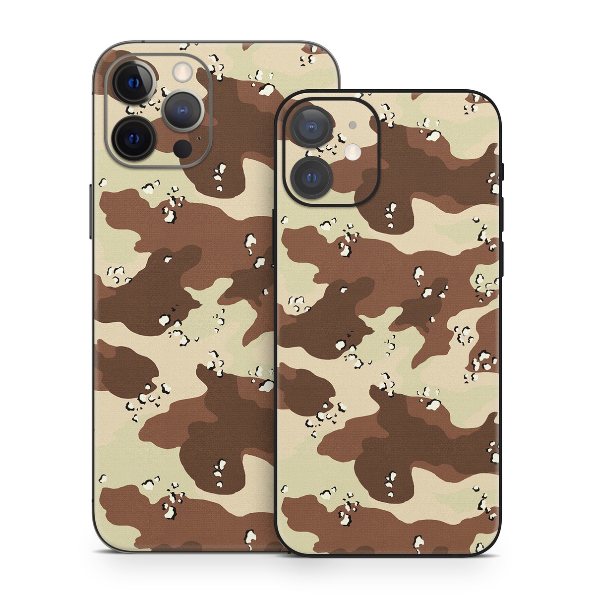 iPhone 12 Series Skin design of Military camouflage, Brown, Pattern, Design, Camouflage, Textile, Beige, Illustration, Uniform, Metal, with gray, red, black, green colors