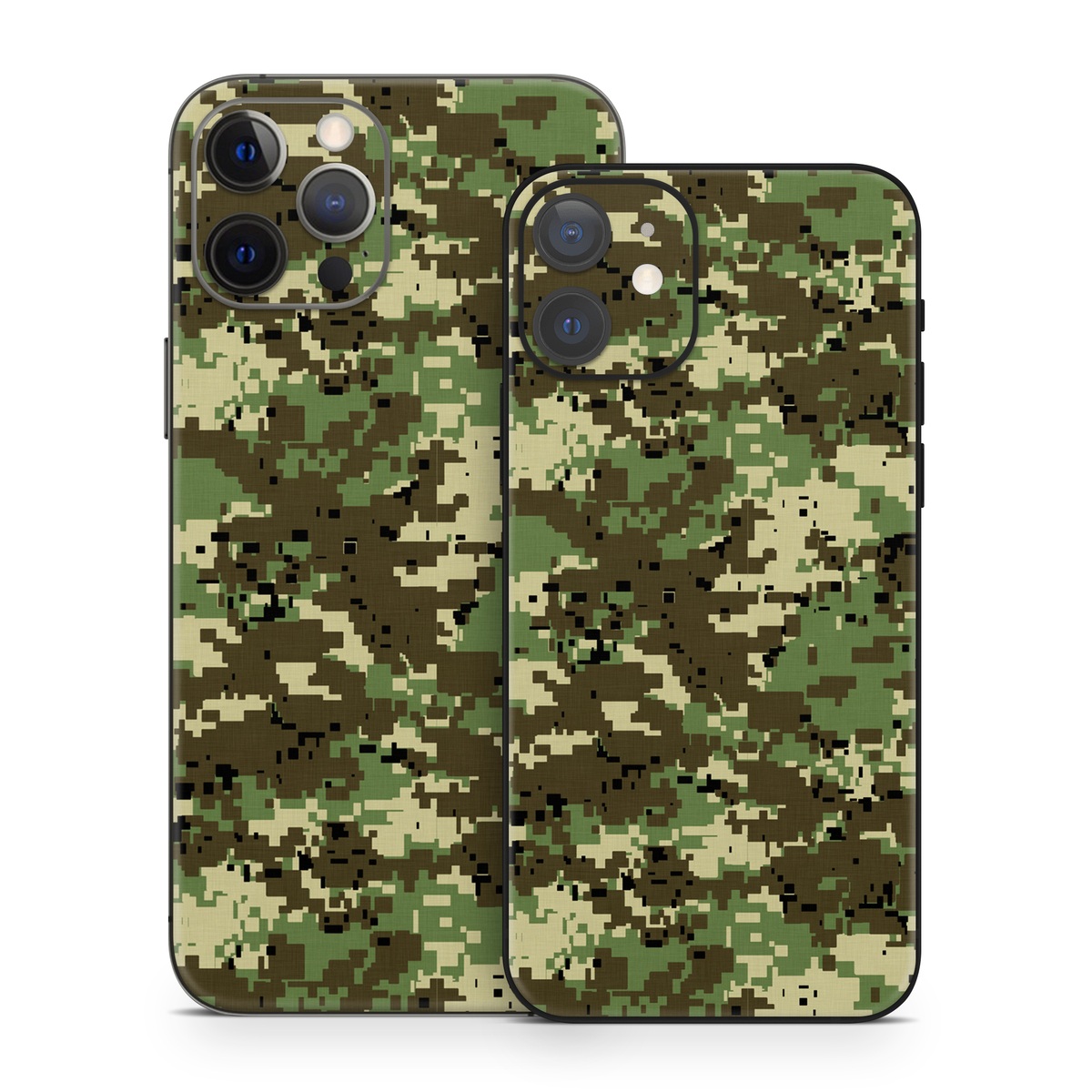 iPhone 12 Series Skin design of Military camouflage, Pattern, Camouflage, Green, Uniform, Clothing, Design, Military uniform, with black, gray, green colors