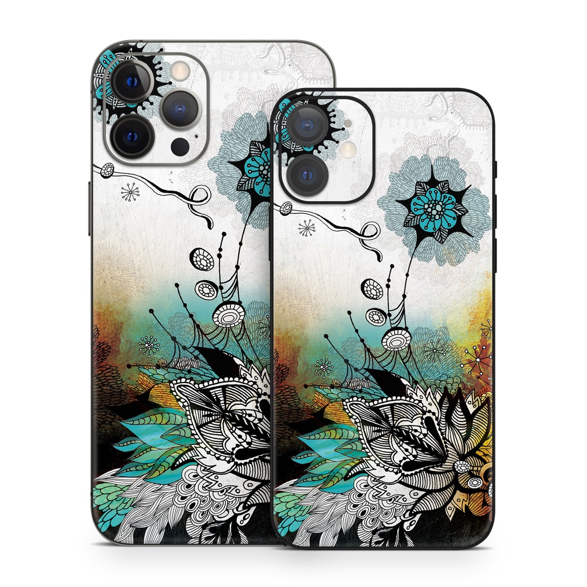 iPhone 12 Series Skin design of Graphic design, Illustration, Art, Design, Visual arts, Floral design, Font, Graphics, Modern art, Painting, with black, gray, red, green, blue colors