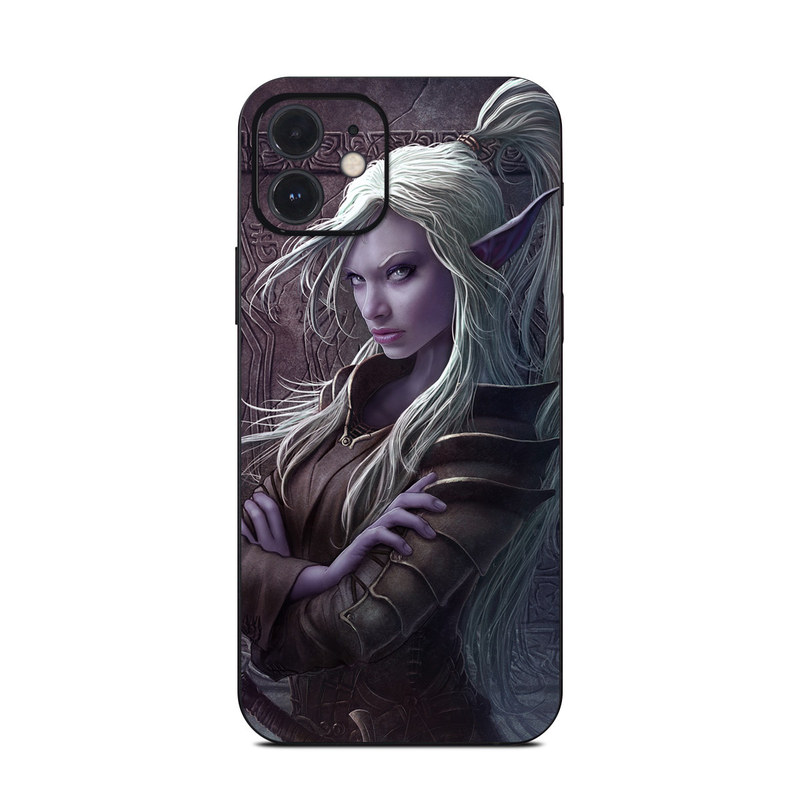 iPhone 12 Series Skin design of Cg artwork, Beauty, Purple, Lady, Illustration, Fictional character, Long hair, Photography, Art, Portrait, with black, gray, purple colors