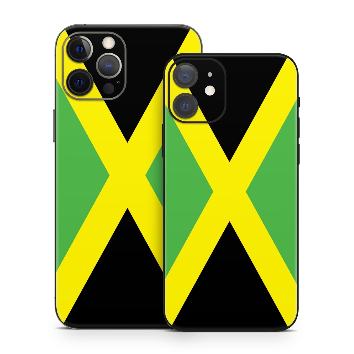 iPhone 12 Series Skin design of Green, Flag, Yellow, Macro photography, Graphics, Graphic design, with black, green, yellow colors