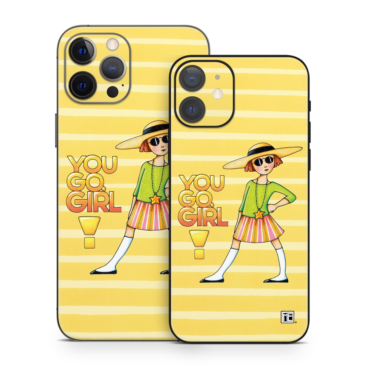 iPhone 12 Series Skin design of Cartoon, Illustration, Clip art, Art, with orange, pink, yellow, green, gray, black colors