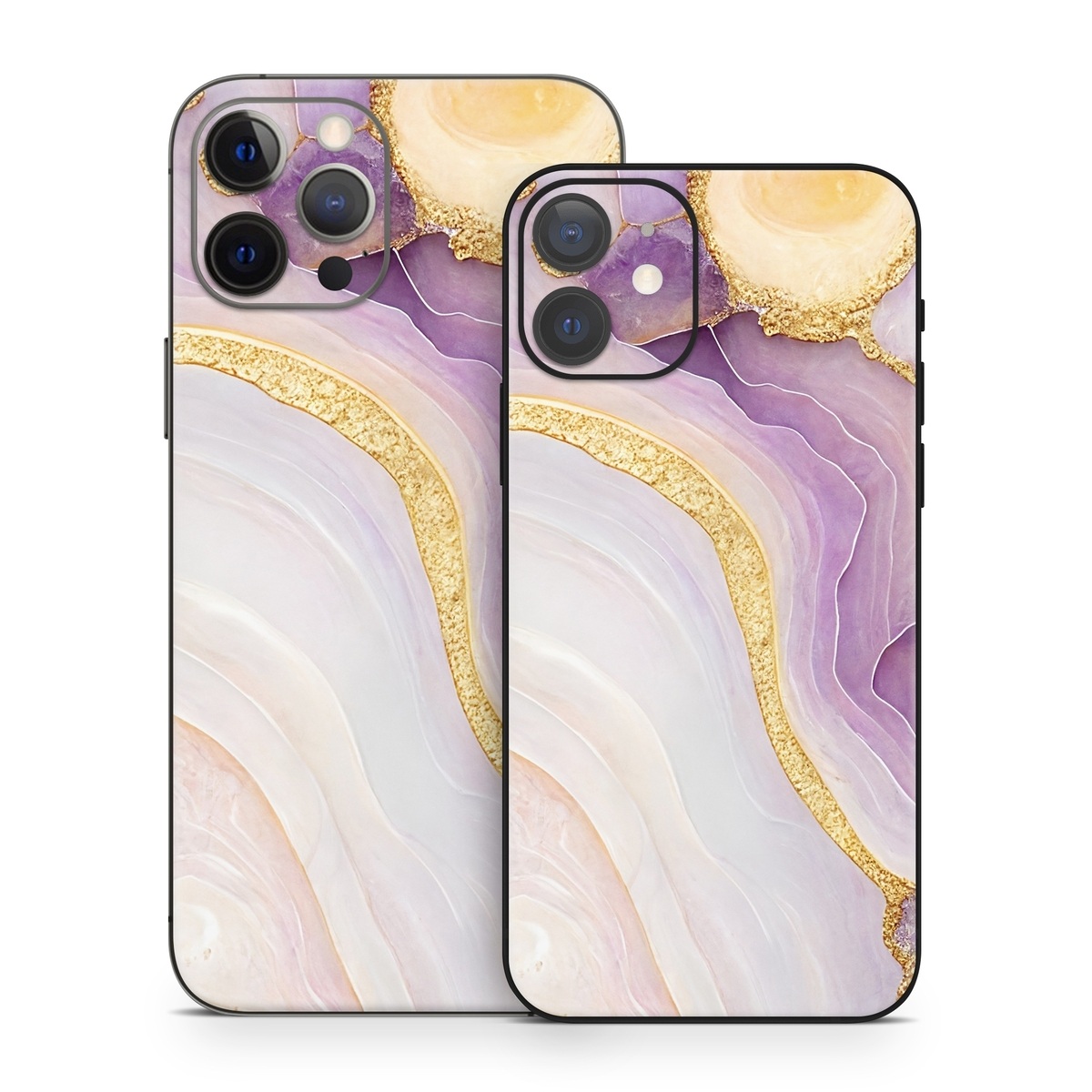 iPhone 12 Series Skin design of Purple, Dishware, Violet, Art, Pattern, Serveware, Painting, Metal, Circle, Ceiling, with purple, white, yellow, orange colors