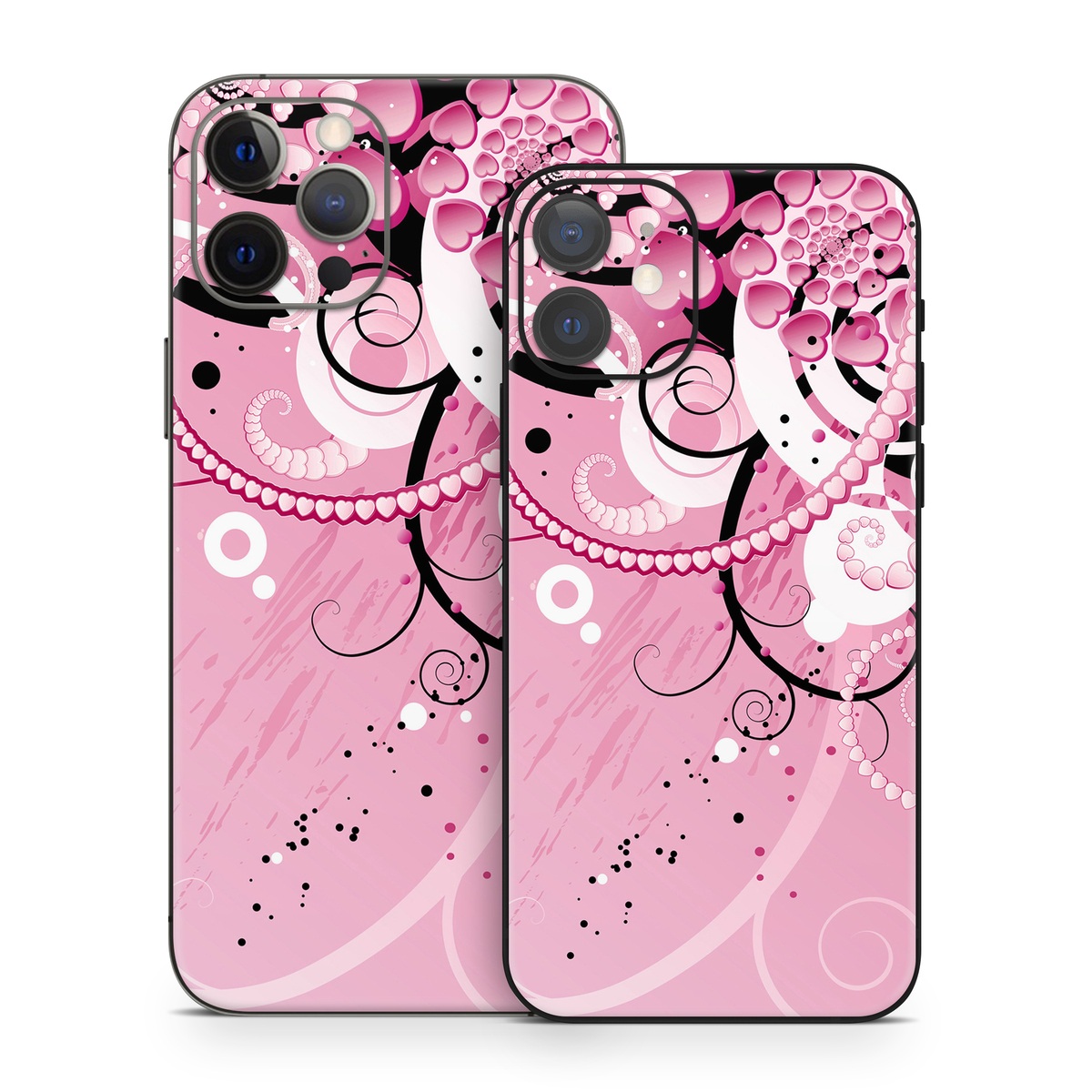 iPhone 12 Series Skin design of Pink, Floral design, Graphic design, Text, Design, Flower Arranging, Pattern, Illustration, Flower, Floristry, with pink, gray, black, white, purple, red colors