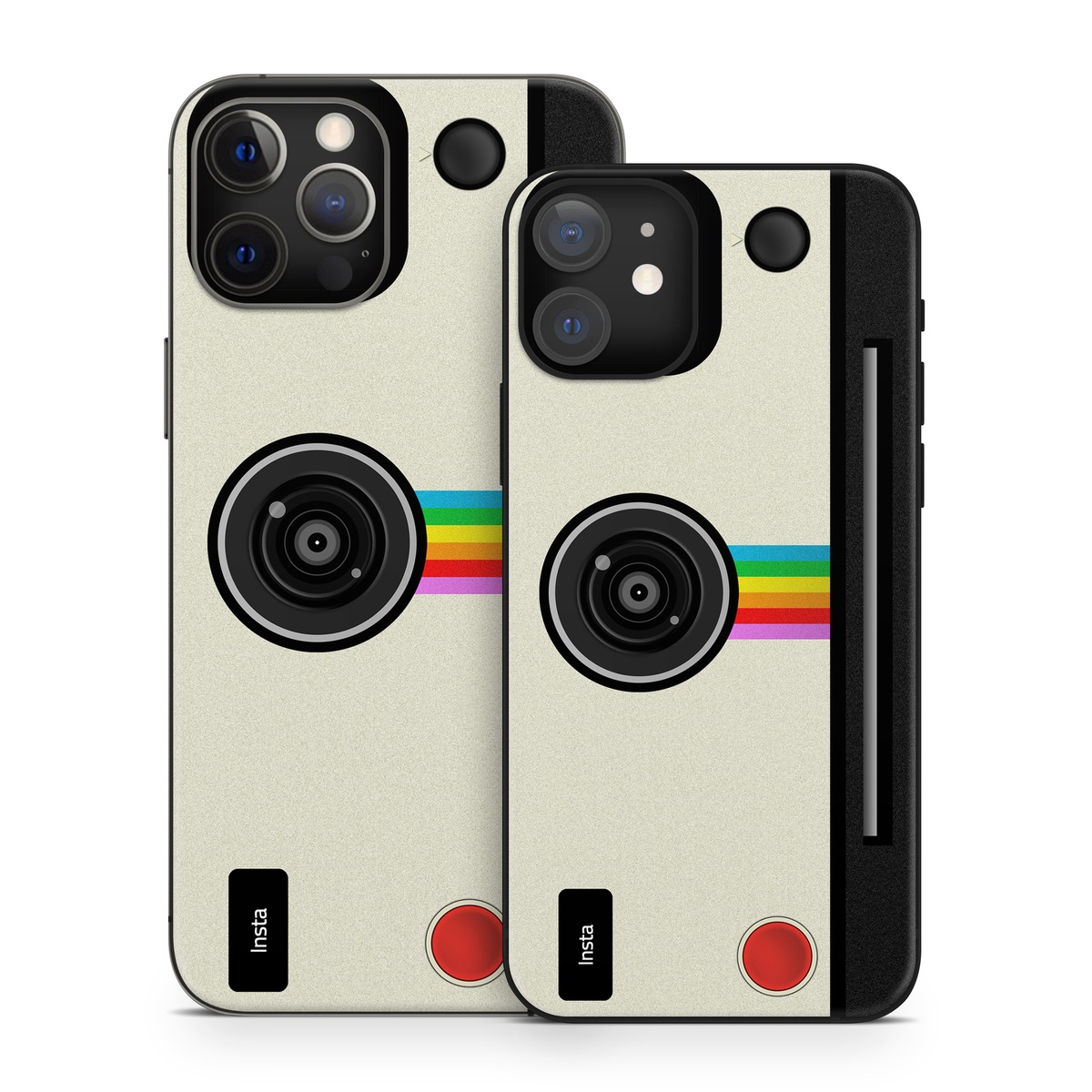 iPhone 12 Series Skin design of Cameras & optics, Camera, Technology, Circle, Electronic device, Electronics, Colorfulness, with gray, black, red colors