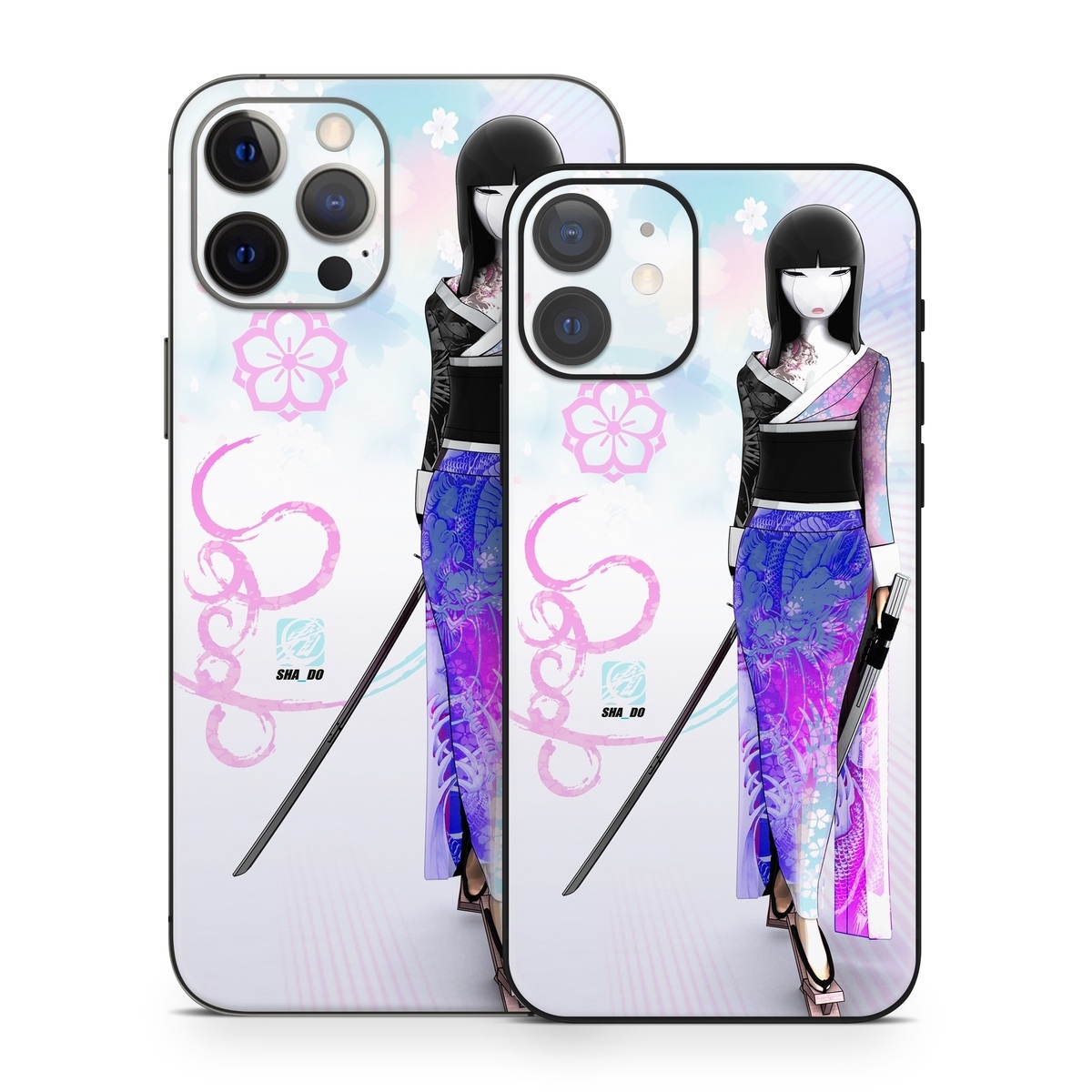 iPhone 12 Series Skin design of Clothing, Fashion illustration, Fashion model, Pink, Fashion, Purple, Fashion design, Dress, Barbie, Illustration, with white, pink, purple, black, blue colors