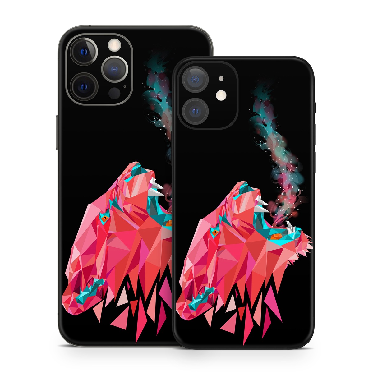 iPhone 12 Series Skin design of Pink, Graphic design, Illustration, Design, Organism, Graphics, Font, Art, Animation, Pattern, with black, red, pink, gray colors