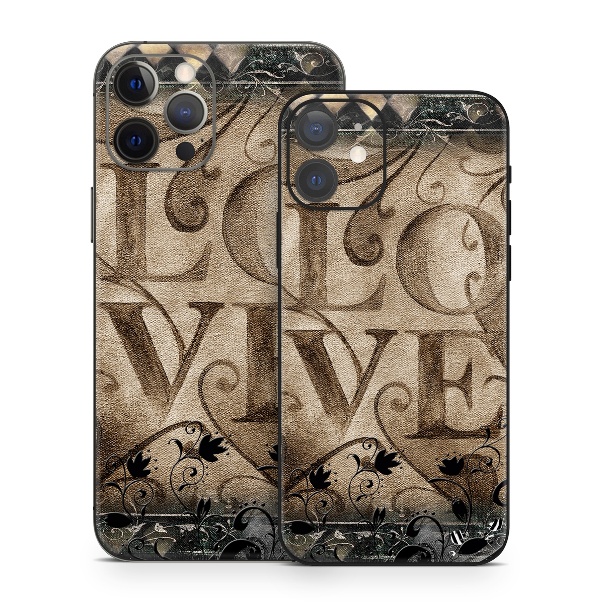 iPhone 12 Series Skin design of Pattern, Brown, Design, Textile, Art, with black, gray, green, red colors
