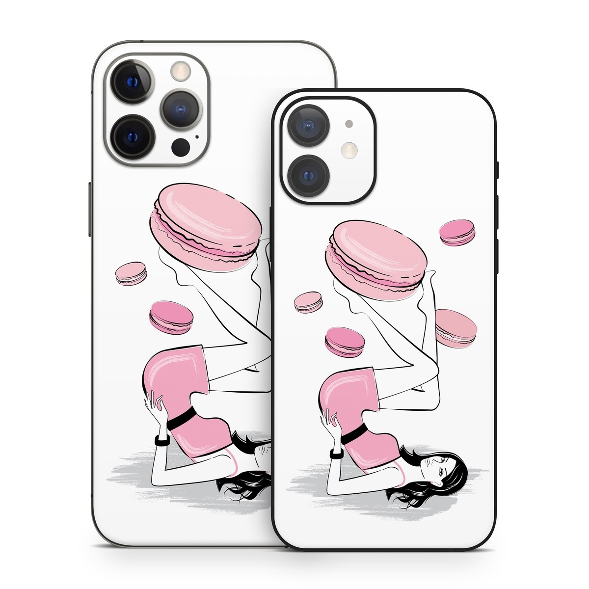 iPhone 12 Series Skin design of Gesture, Pink, Cartoon, Happy, Art, Red, Font, Elbow, Magenta, Thumb, with white, black, pink, gray colors