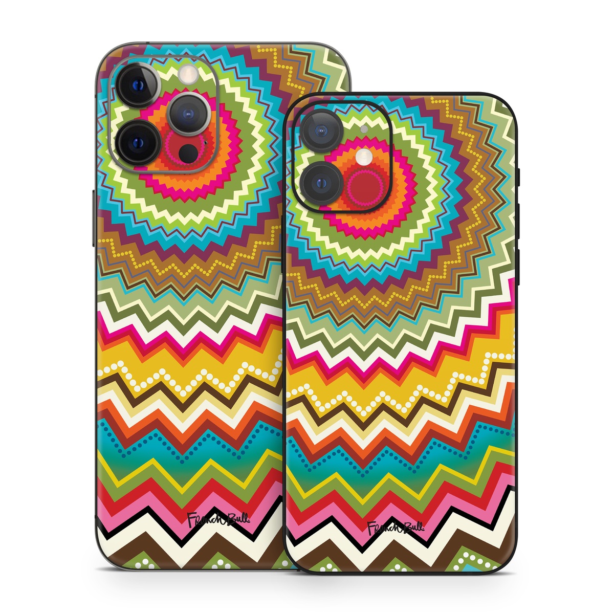 iPhone 12 Series Skin design of Colorfulness, Textile, Art, Creative arts, Triangle, Rectangle, Symmetry, Circle, Pattern, Tints and shades, with red, orange, yellow, pink, green, white, black, blue, brown colors