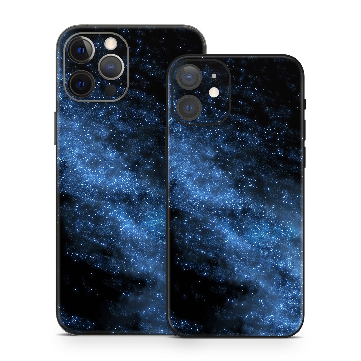 iPhone 12 Series Skin design of Sky, Atmosphere, Black, Blue, Outer space, Atmospheric phenomenon, Astronomical object, Darkness, Universe, Space, with black, blue colors