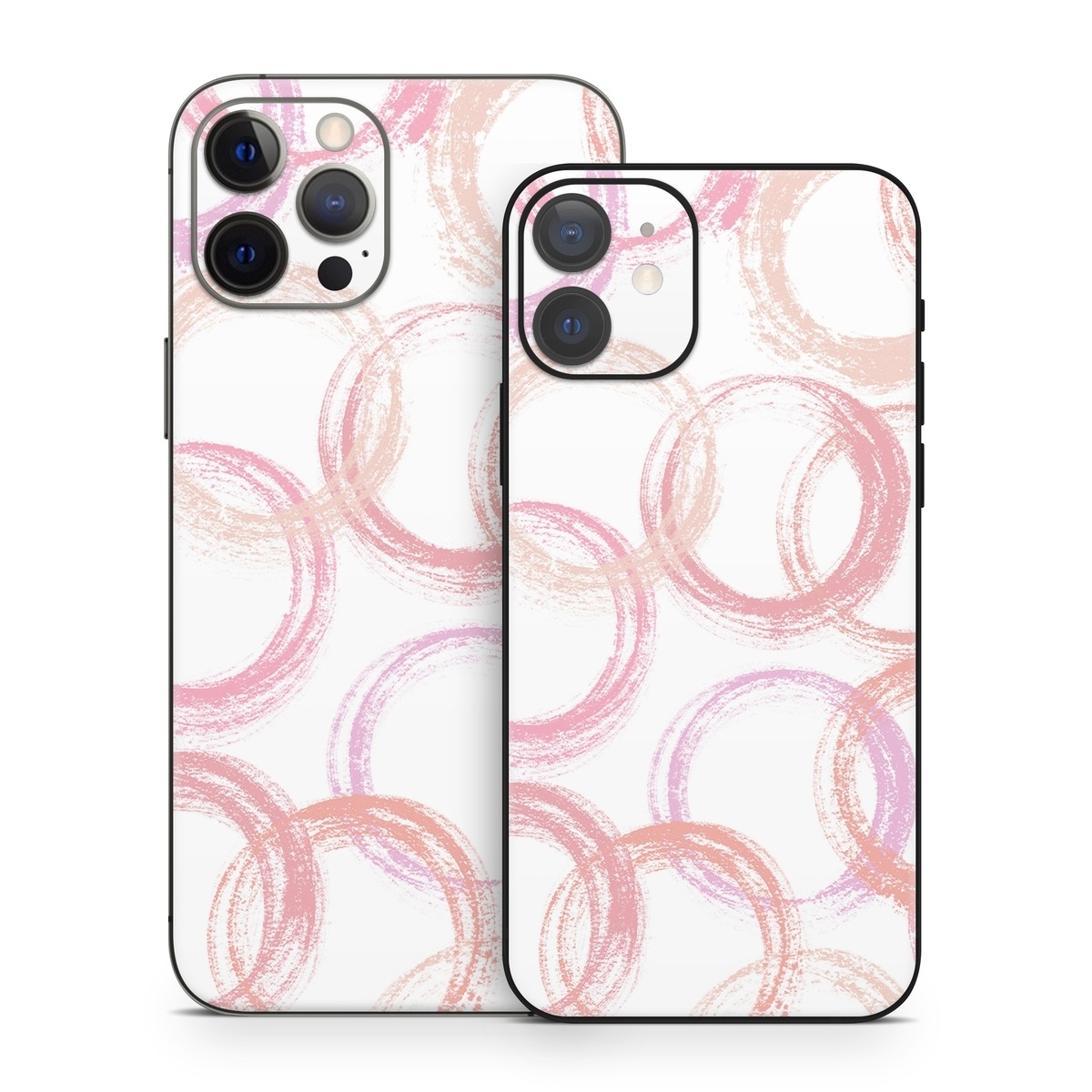 iPhone 12 Series Skin design of Purple, Textile, Pink, Motif, Violet, Material property, Magenta, Art, Circle, Font, with pink, white colors