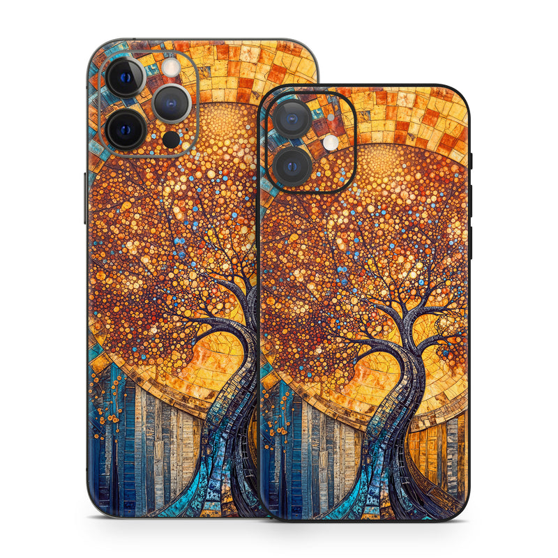 iPhone 12 Series Skin design of Art, Visual arts, Modern art, Creative arts, Paint, Graphics, Art Paint, Acrylic paint, with yellow, orange, blue, green, black, gray, blue colors