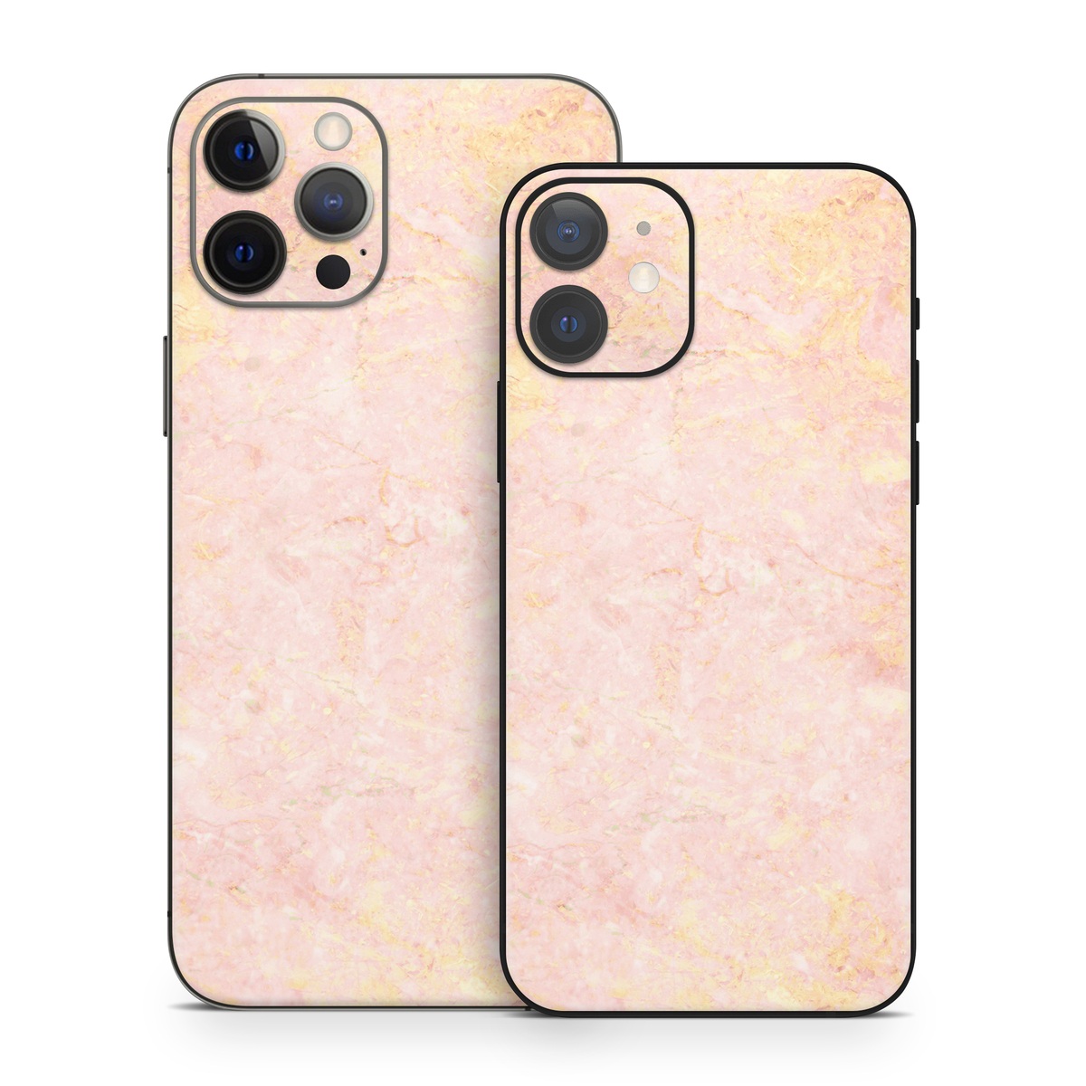 iPhone 12 Series Skin design of Pink, Peach, Wallpaper, Pattern, with pink, yellow, orange colors