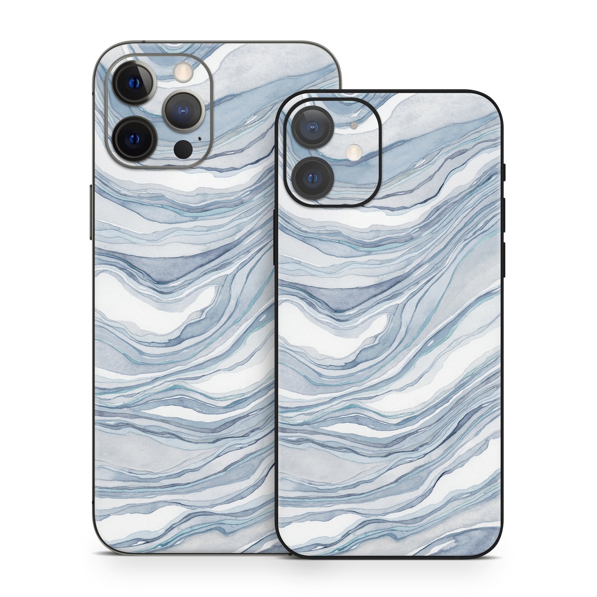 iPhone 12 Series Skin design of Water, Liquid, Azure, Fluid, Grey, Aqua, Pattern, Wind wave, Electric blue, Wind, with blue, white colors