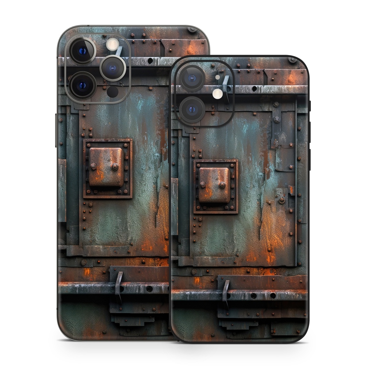 iPhone 12 Series Skin design of Wood, Train, Wheel, Motor vehicle, Mode of transport, Rolling, Automotive lighting, Rolling stock, freight car, Gas, with black, brown, gray, white, orange colors