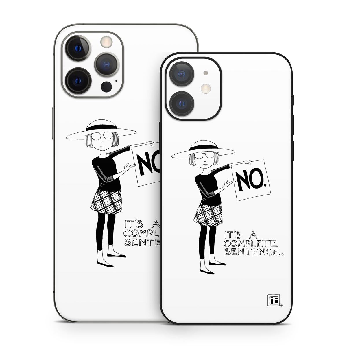 iPhone 12 Series Skin design of Cartoon, Illustration, Design, Font, Black-and-white, Pattern, Style, with white, black colors