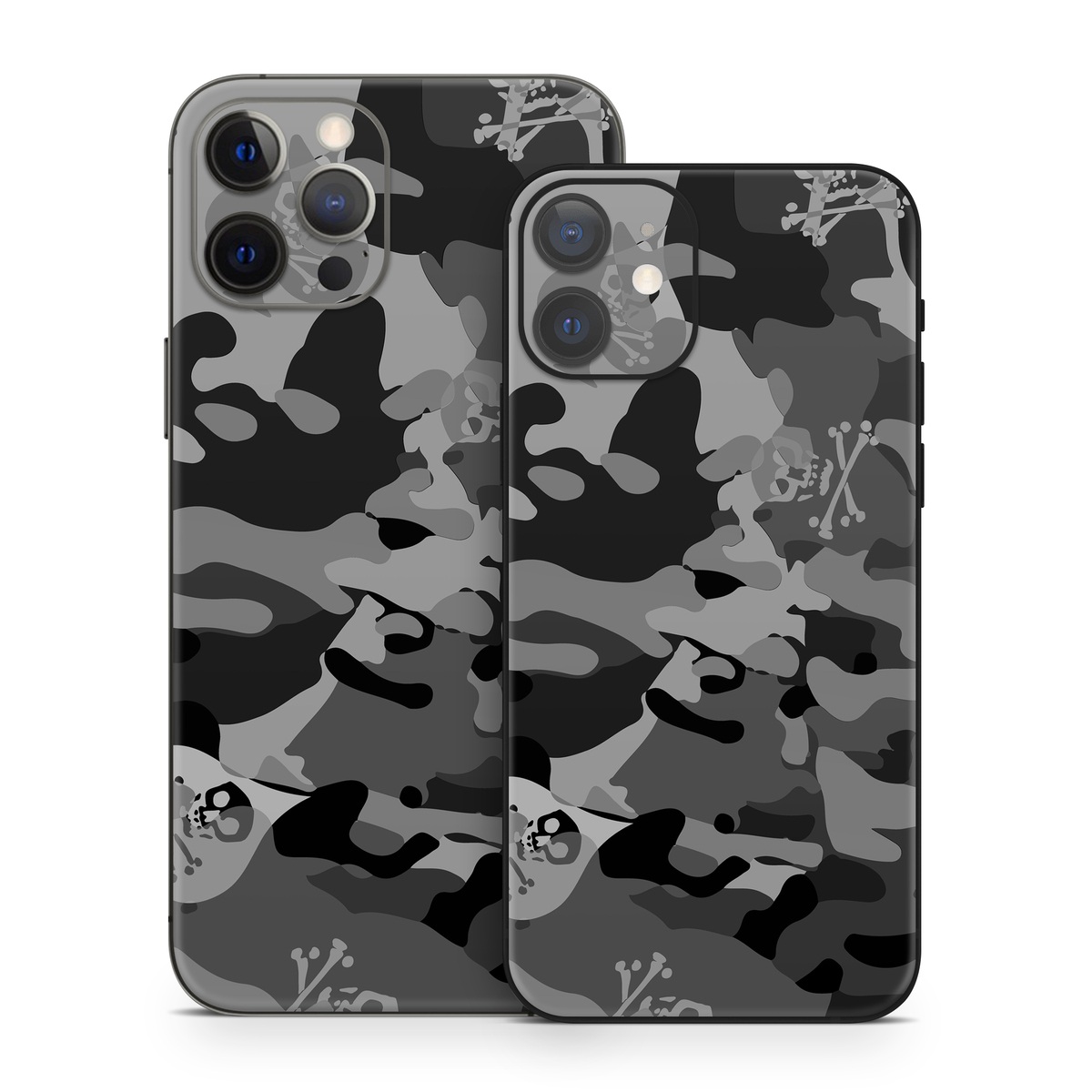 iPhone 12 Series Skin design of Military camouflage, Pattern, Design, Camouflage, Illustration, Uniform, Black-and-white, Wallpaper, Art, with black, gray colors