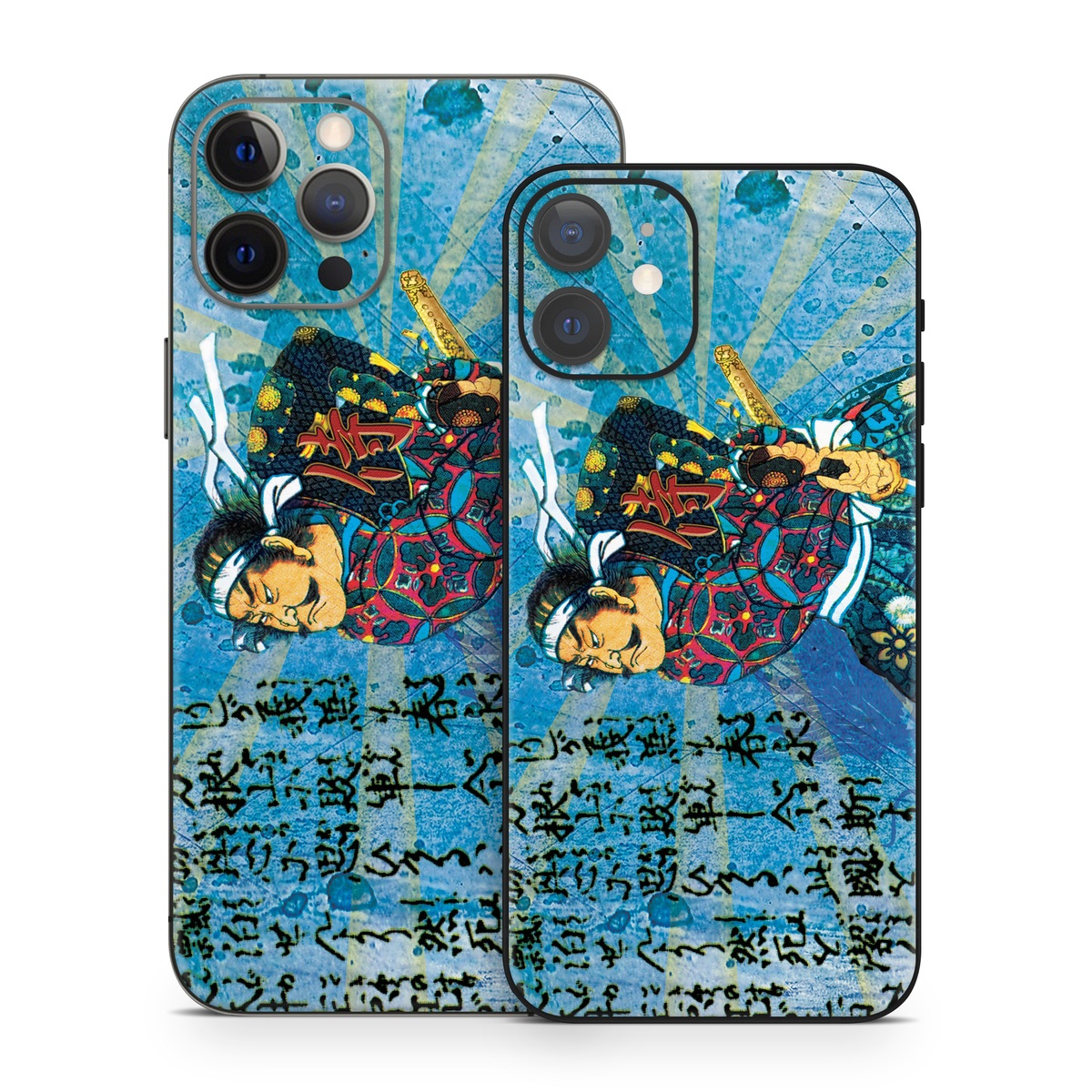 iPhone 12 Series Skin design of Art, Illustration, Painting, with blue, black, gray, green, red colors