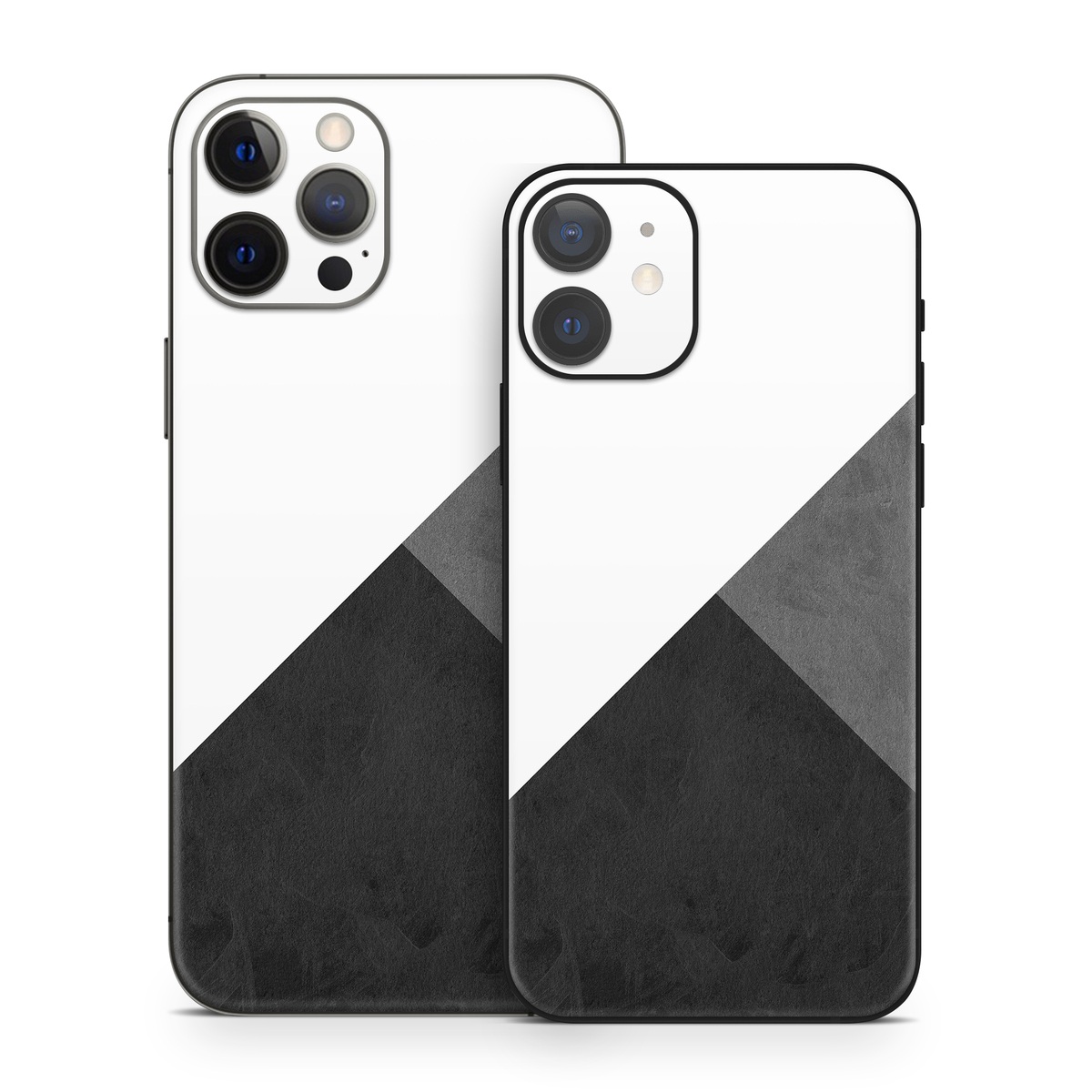 iPhone 12 Skin design of Black, White, Black-and-white, Line, Grey, Architecture, Monochrome, Triangle, Monochrome photography, Pattern with white, black, gray colors
