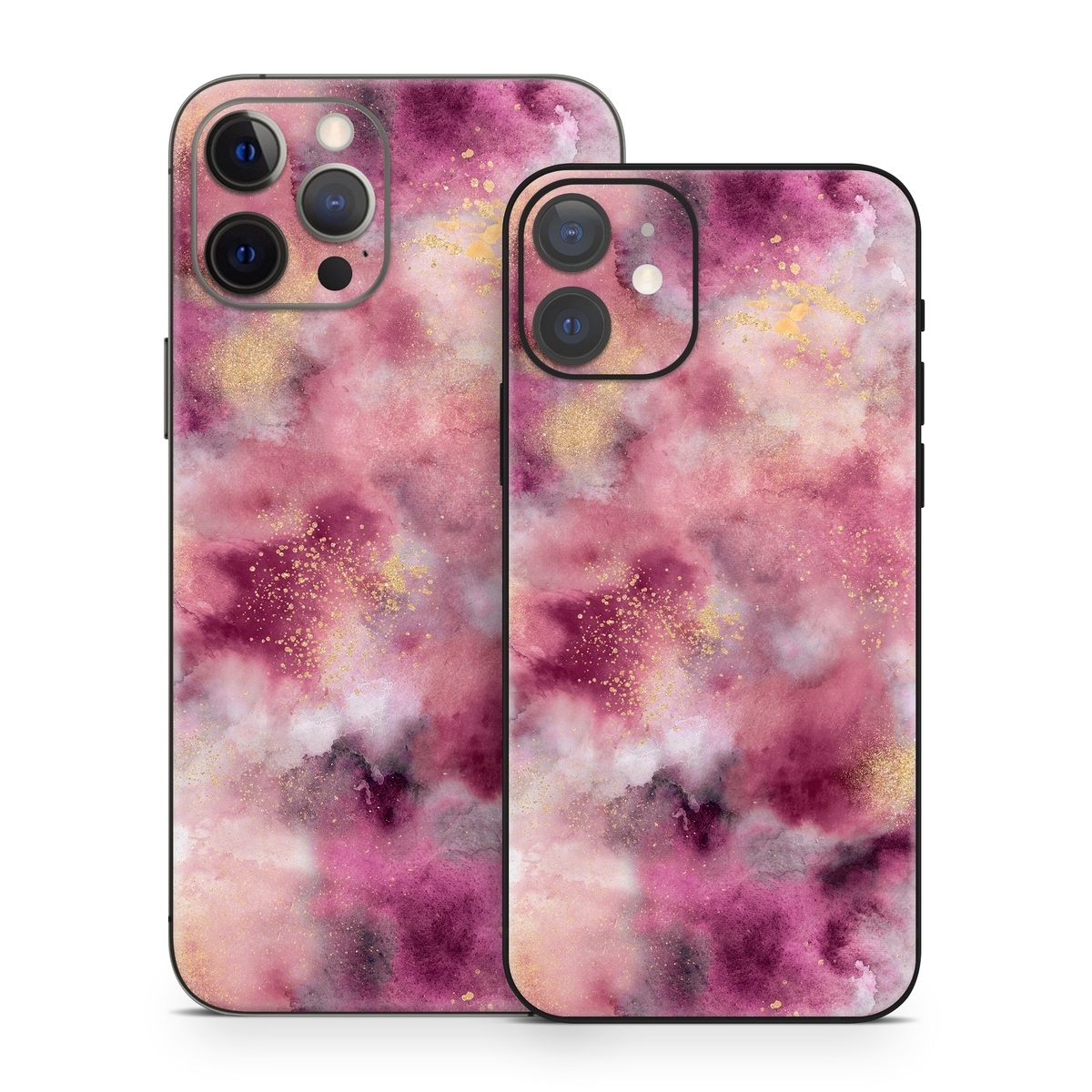 iPhone 12 Series Skin design of Purple, Pink, Magenta, Pattern, Plant, Art, Flower, Peach, Event, Petal, with white, black, red, purple, yellow, pink colors
