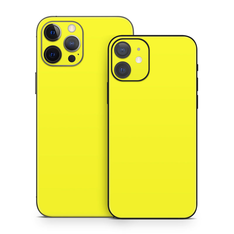 iPhone 12 Series Skin design of Yellow, Font, Electric blue, Peach, Pattern, Magenta, with yellow colors